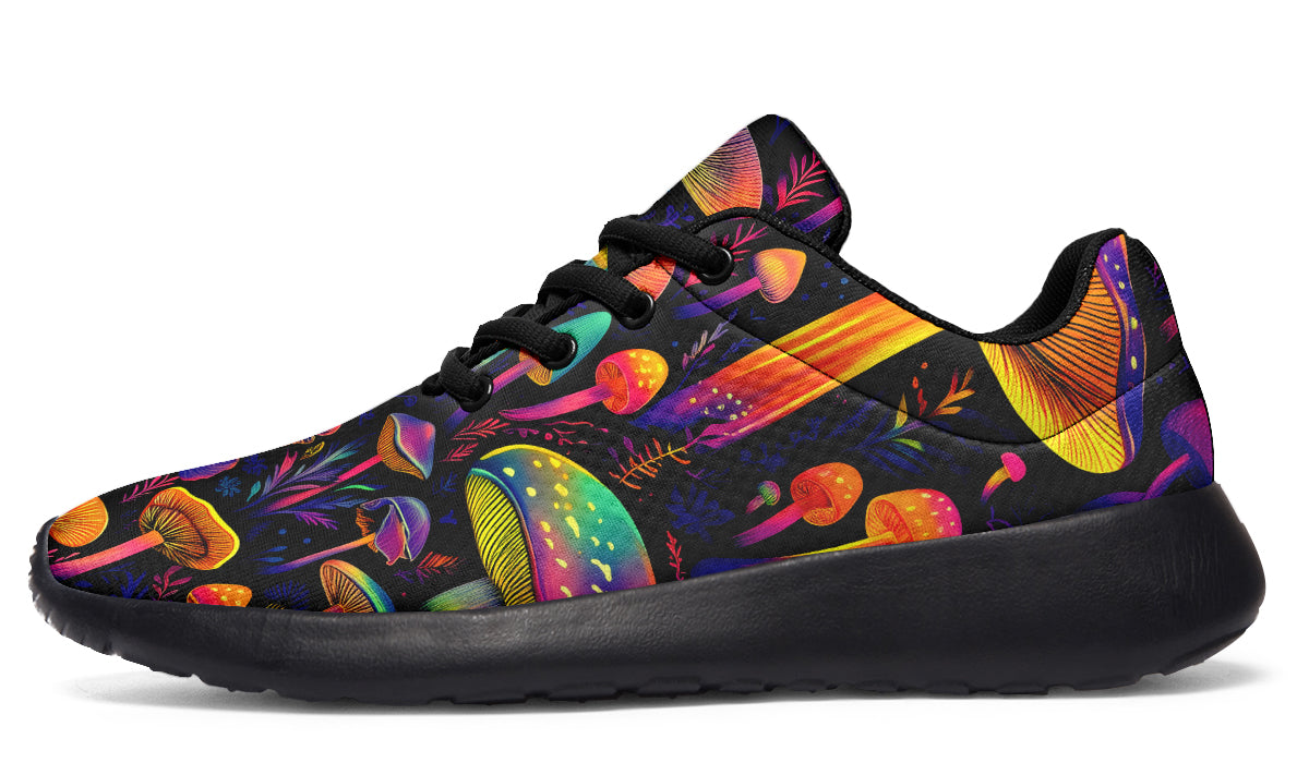 Neon Mushrooms Sneakers - Offbeat Sweetie