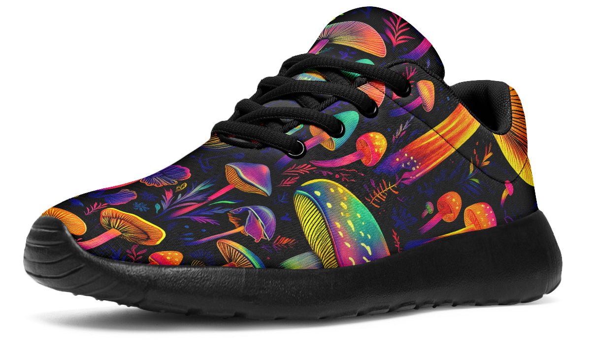 Neon Mushrooms Sneakers - Offbeat Sweetie