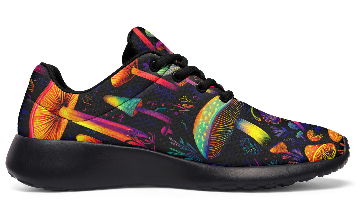 Neon Mushrooms Sneakers - Offbeat Sweetie