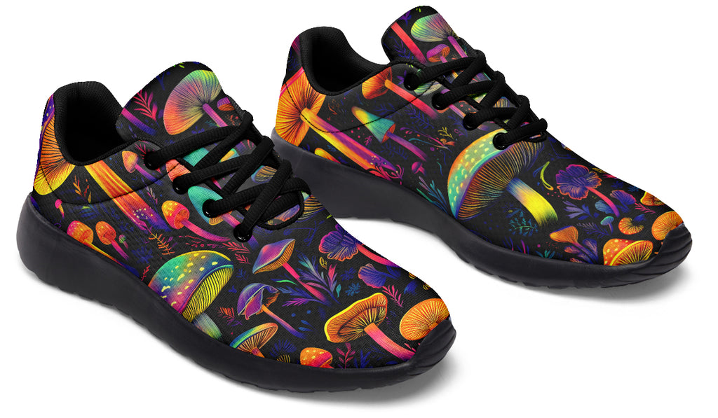 Neon Mushrooms Sneakers - Offbeat Sweetie