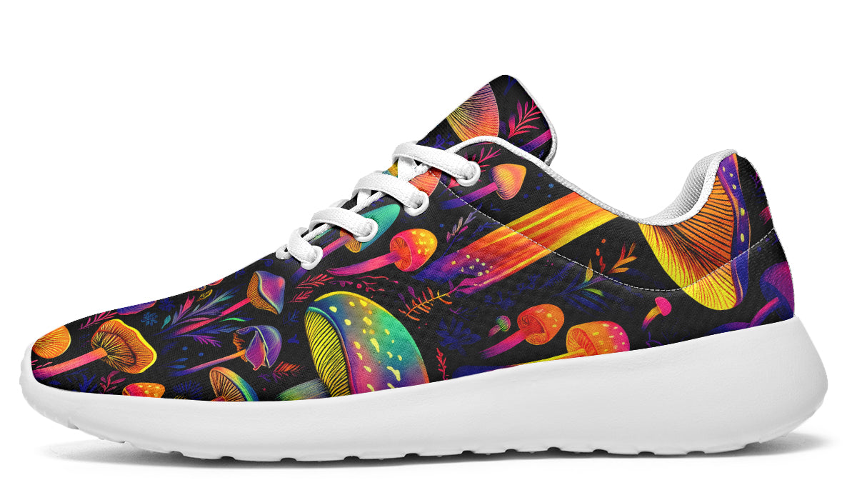 Neon Mushrooms Sneakers - Offbeat Sweetie