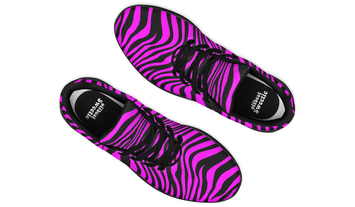 Neon Zebra Fuchsia Sneakers