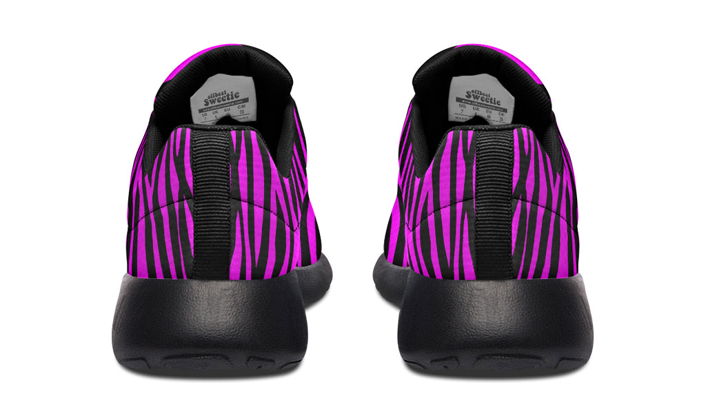 Neon Zebra Fuchsia Sneakers