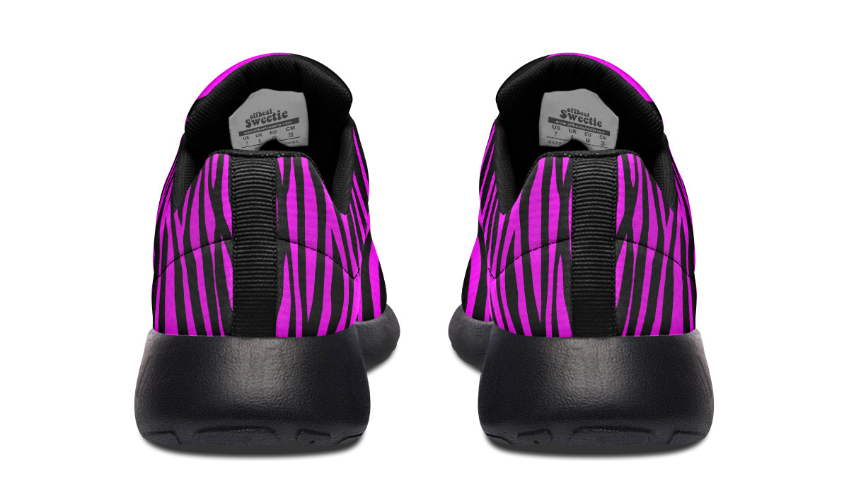 Neon Zebra Fuchsia Sneakers