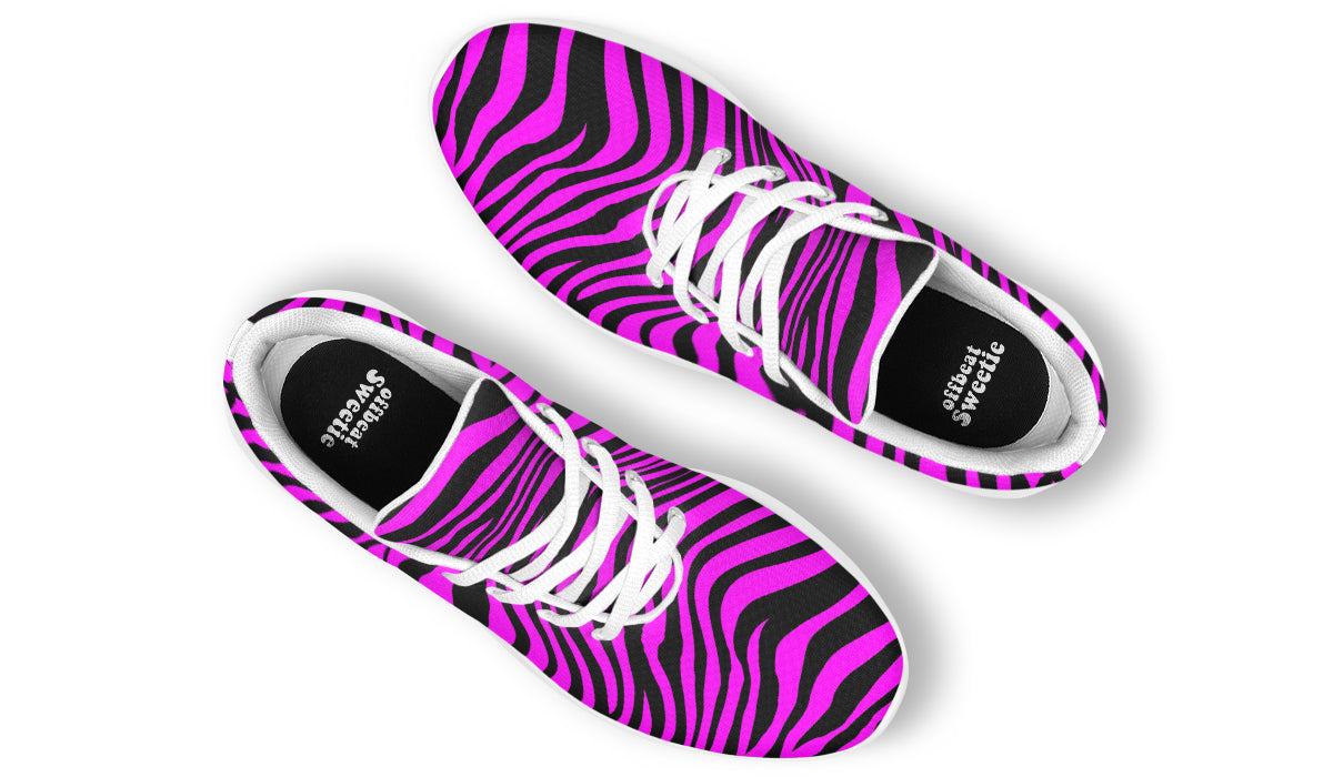 Neon Zebra Fuchsia Sneakers