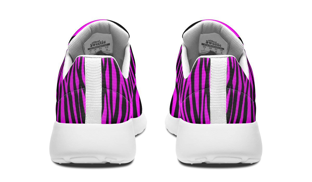 Neon Zebra Fuchsia Sneakers