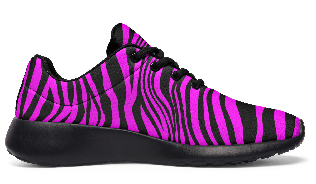 Neon Zebra Fuchsia Sneakers