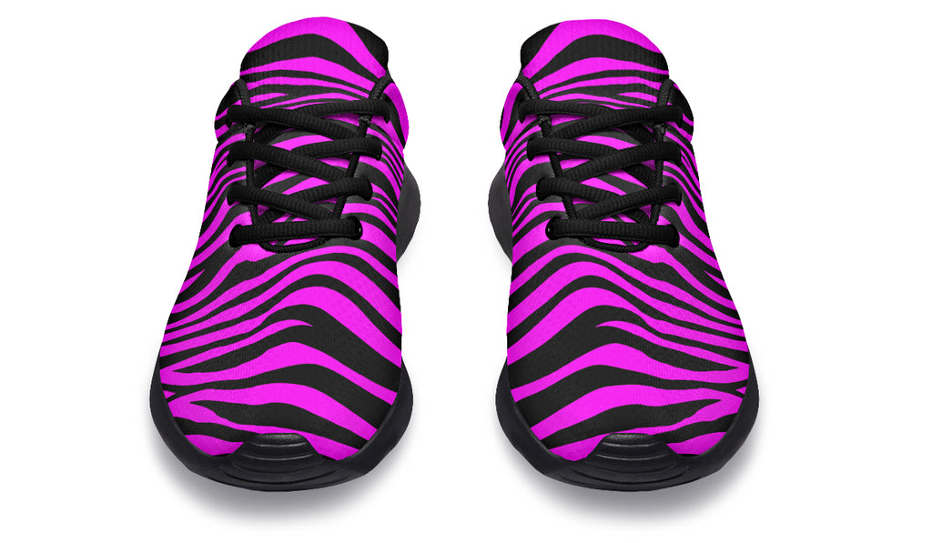 Neon Zebra Fuchsia Sneakers
