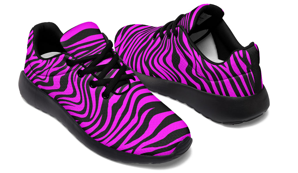 Neon Zebra Fuchsia Sneakers