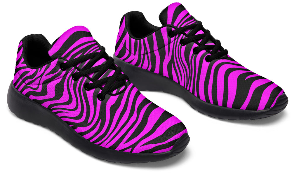 Neon Zebra Fuchsia Sneakers