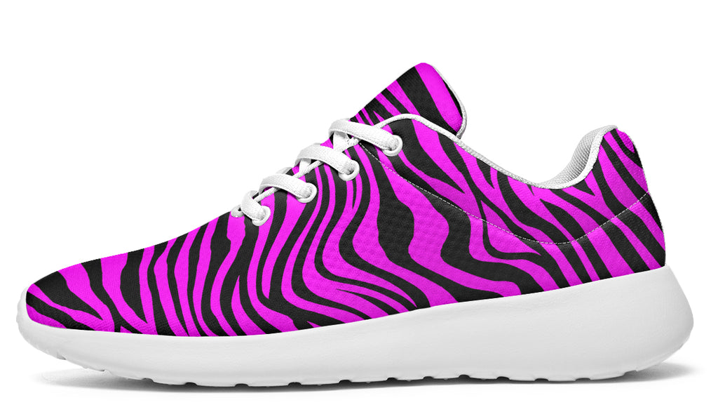 Neon Zebra Fuchsia Sneakers