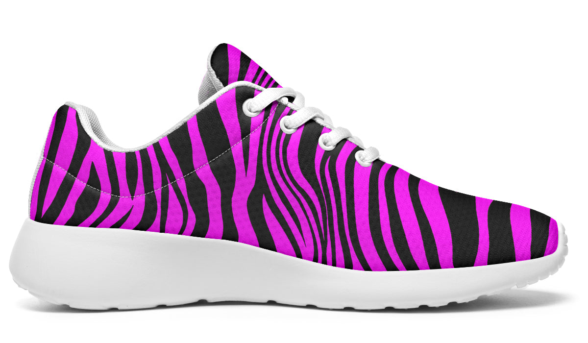 Neon Zebra Fuchsia Sneakers