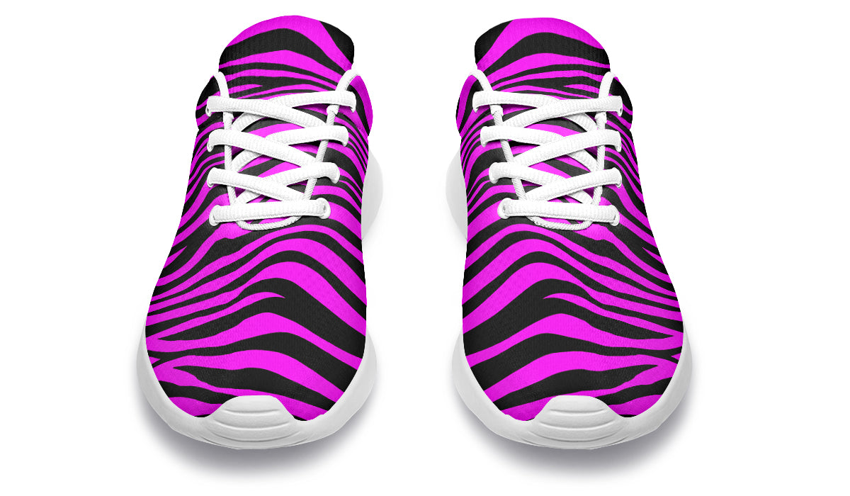 Neon Zebra Fuchsia Sneakers