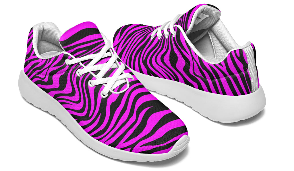 Neon Zebra Fuchsia Sneakers
