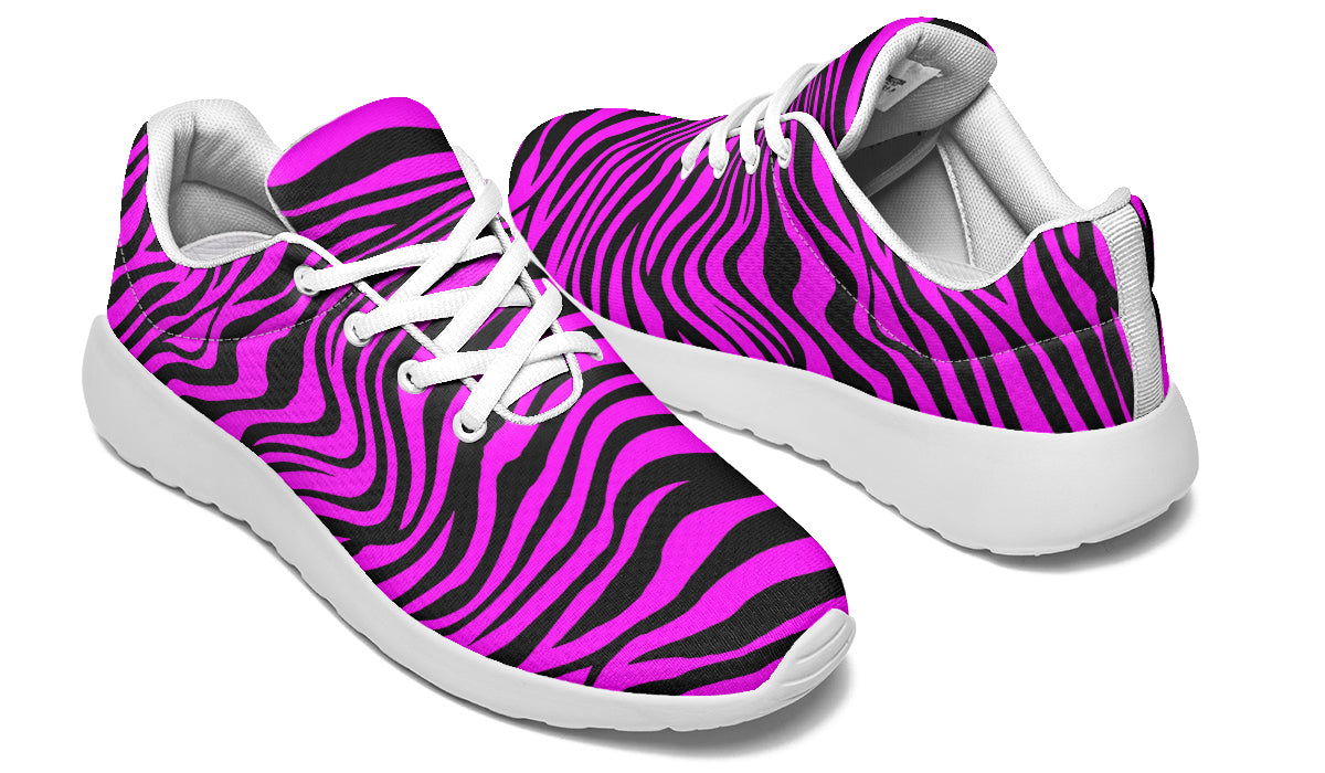 Neon Zebra Fuchsia Sneakers