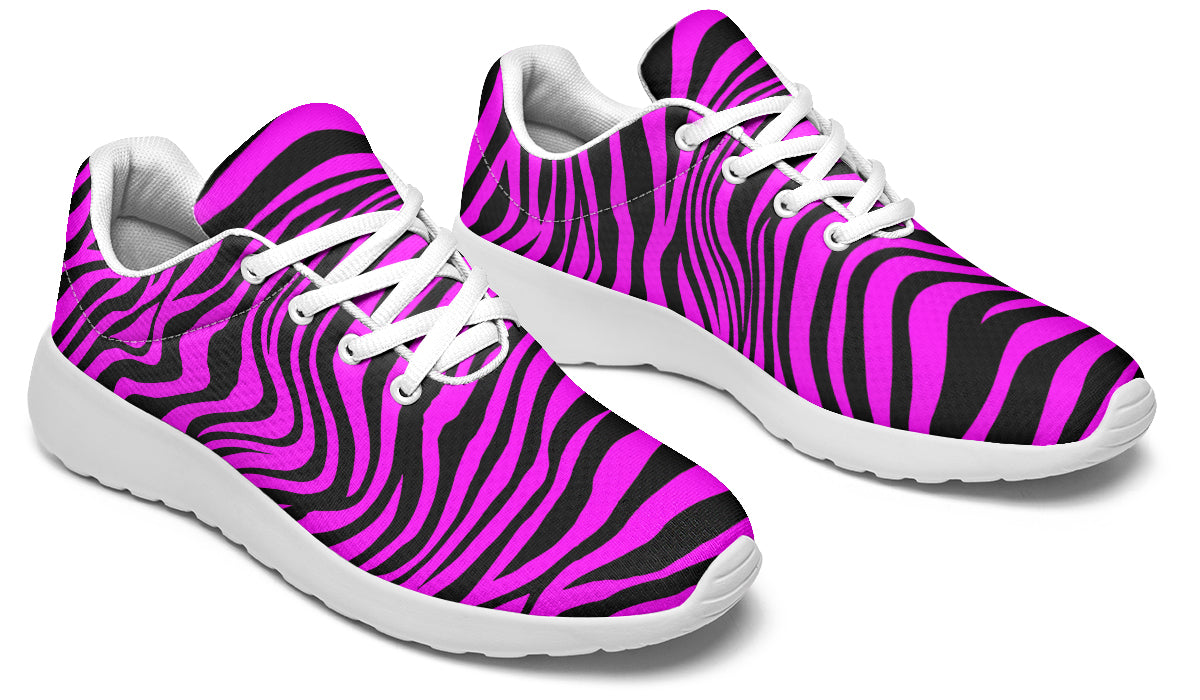 Neon Zebra Fuchsia Sneakers
