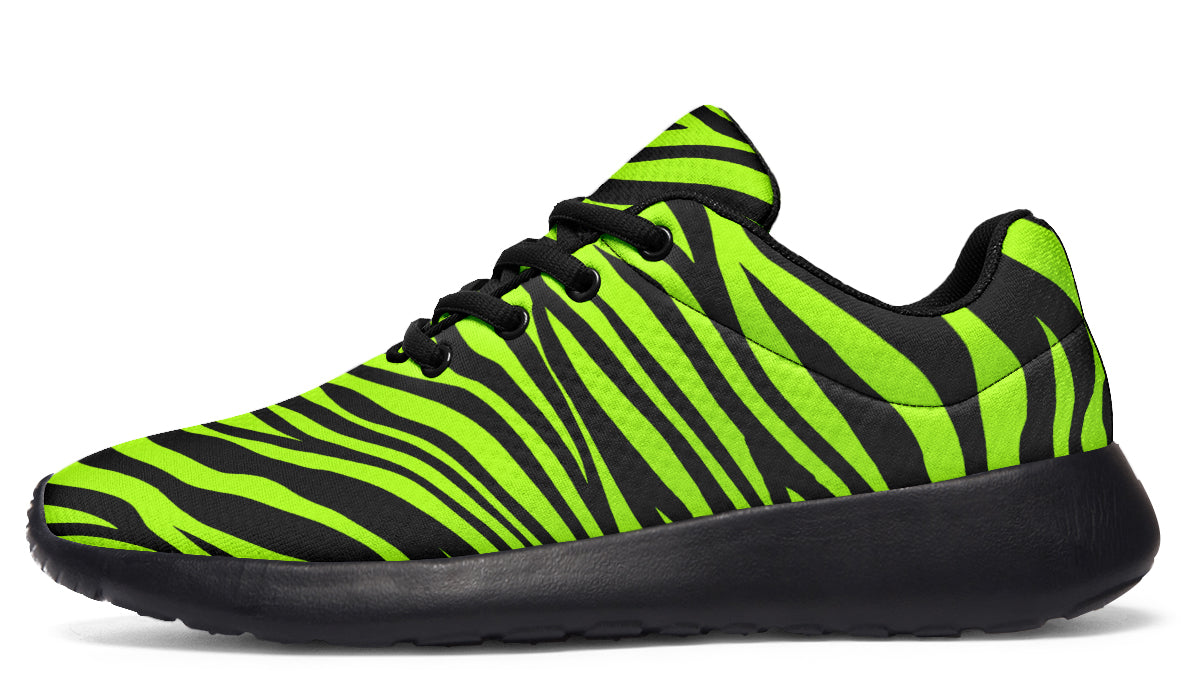 Neon Zebra Sneakers - Offbeat Sweetie
