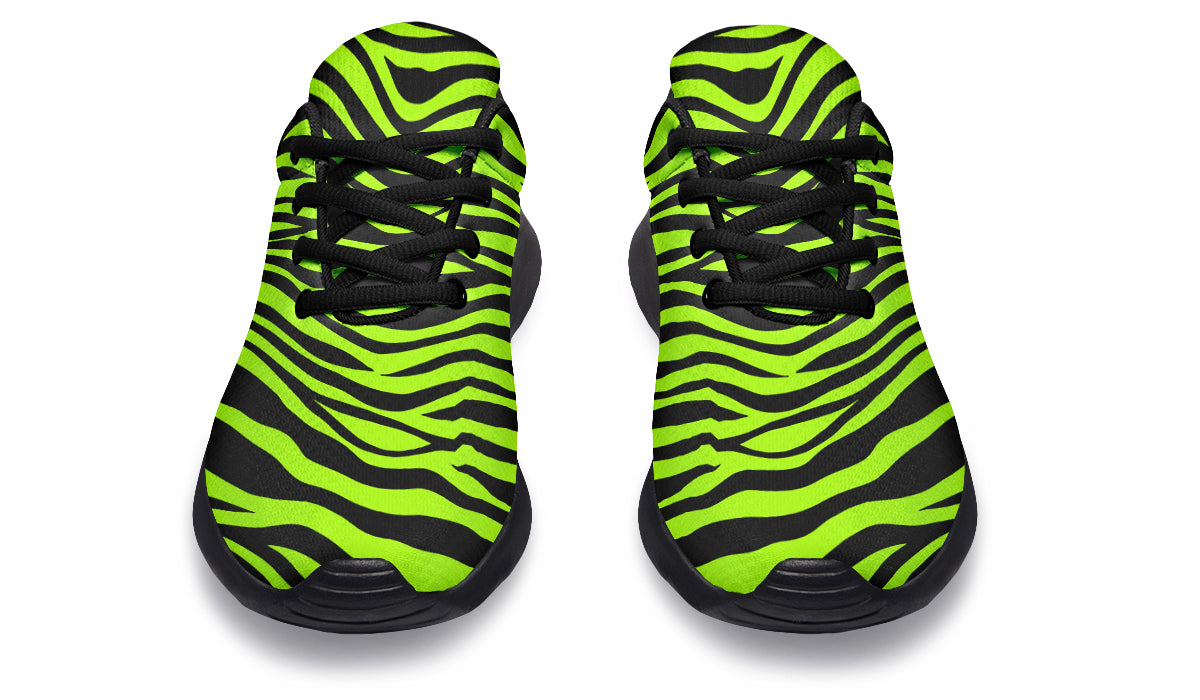 Neon Zebra Sneakers - Offbeat Sweetie