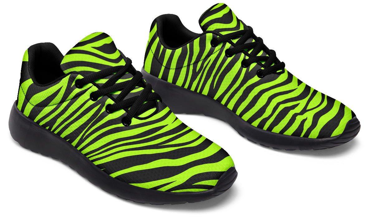 Neon Zebra Sneakers - Offbeat Sweetie