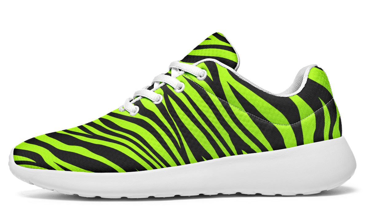 Neon Zebra Sneakers - Offbeat Sweetie