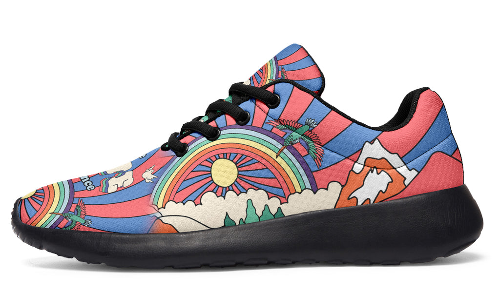 Peace And Love Sneakers - Offbeat Sweetie