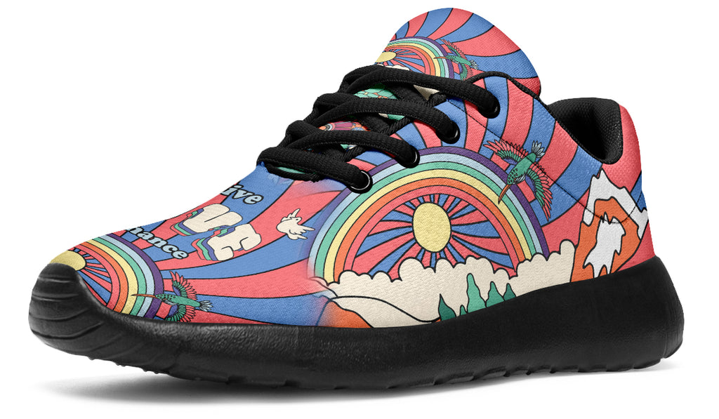 Peace And Love Sneakers - Offbeat Sweetie