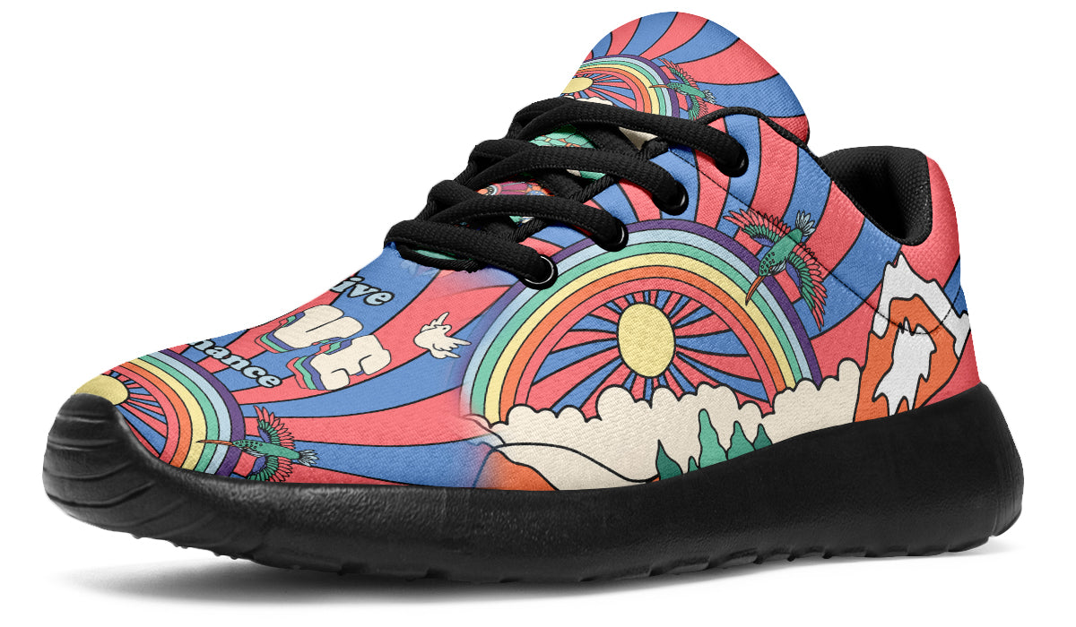 Peace And Love Sneakers - Offbeat Sweetie