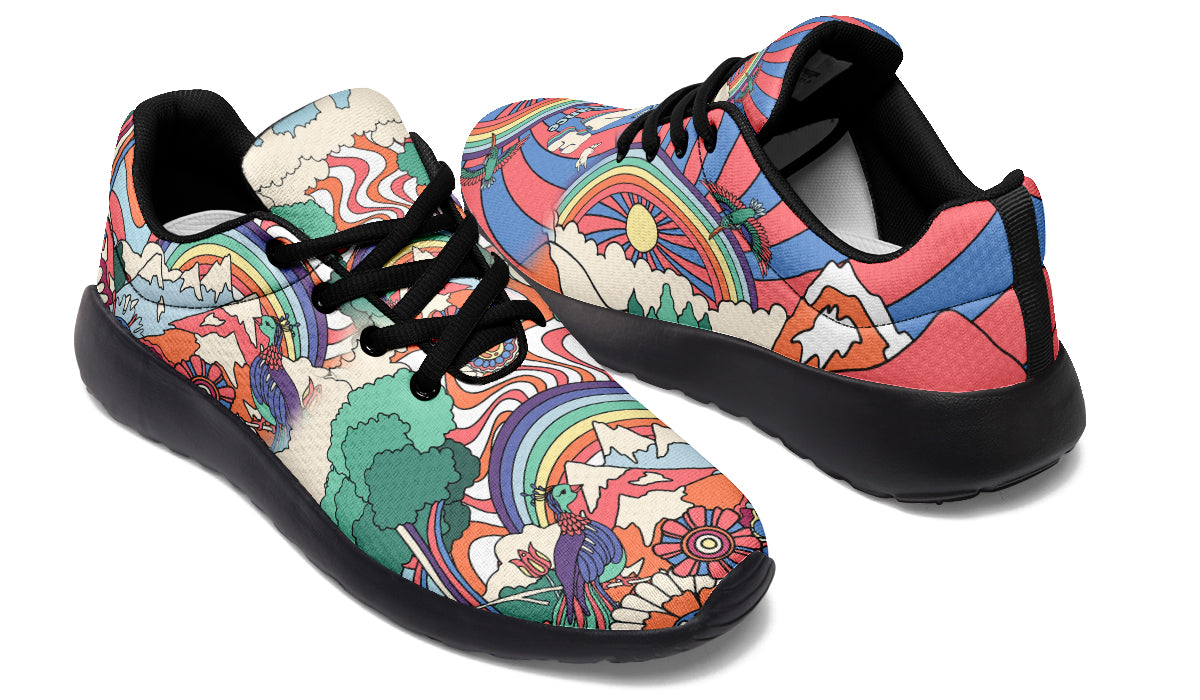 Peace And Love Sneakers - Offbeat Sweetie
