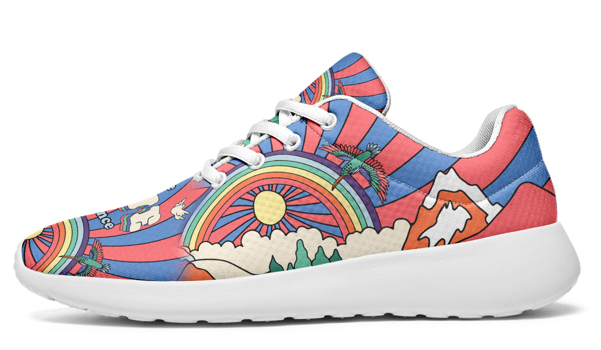 Peace And Love Sneakers - Offbeat Sweetie