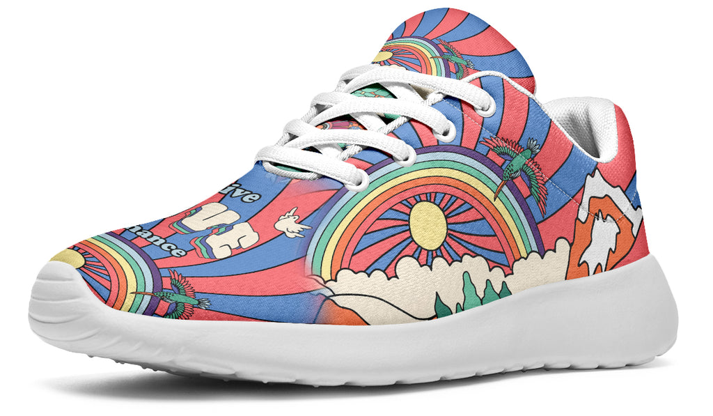 Peace And Love Sneakers - Offbeat Sweetie