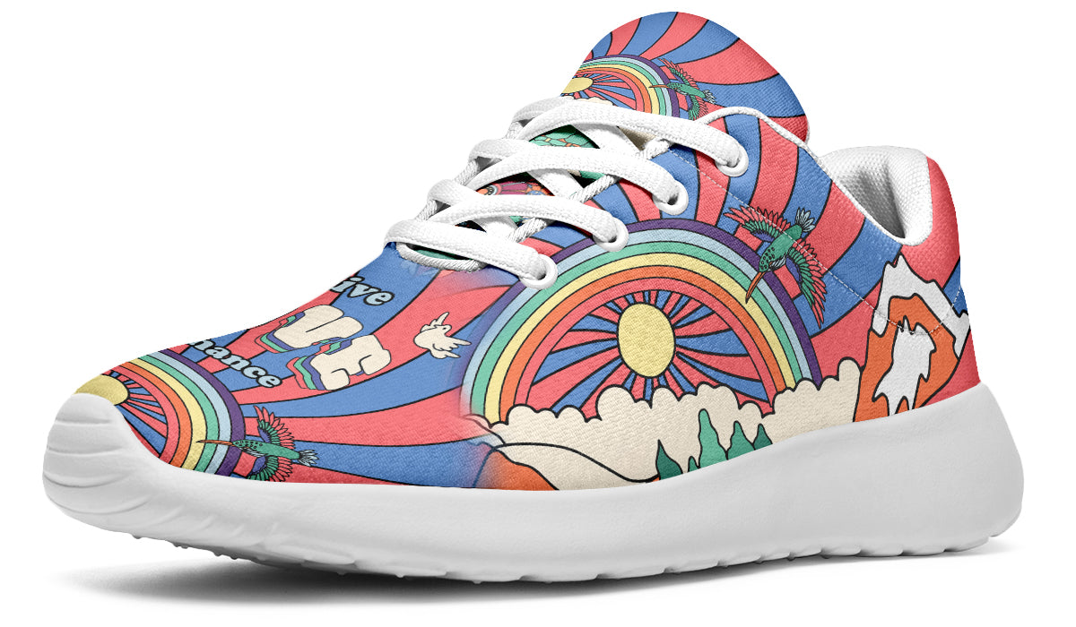 Peace And Love Sneakers - Offbeat Sweetie