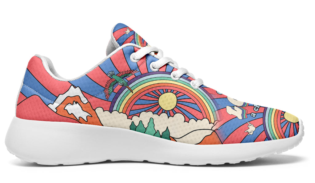 Peace And Love Sneakers - Offbeat Sweetie