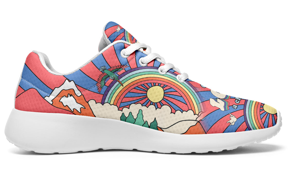 Peace And Love Sneakers - Offbeat Sweetie