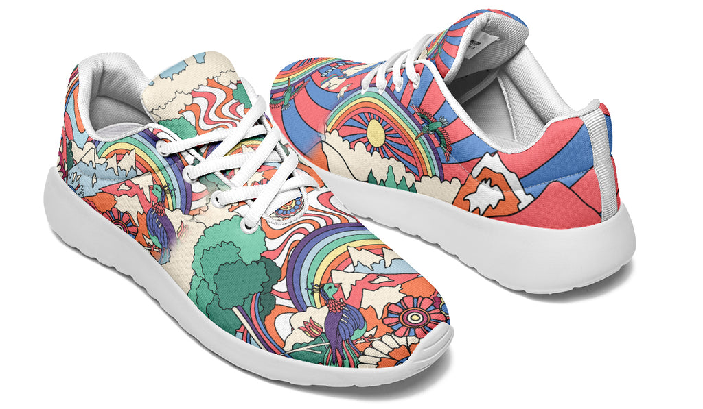 Peace And Love Sneakers - Offbeat Sweetie