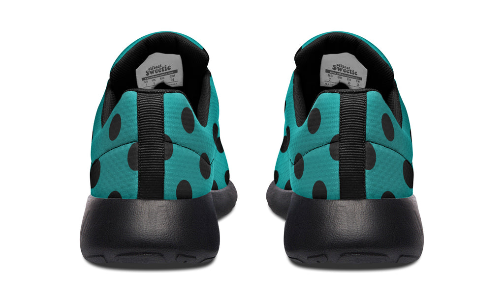 Penny Royal Teal Polka Dot Sneakers