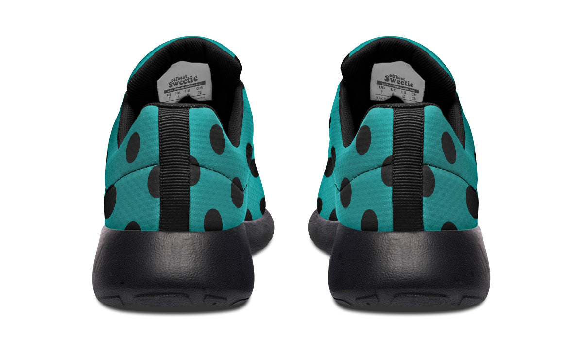 Penny Royal Teal Polka Dot Sneakers