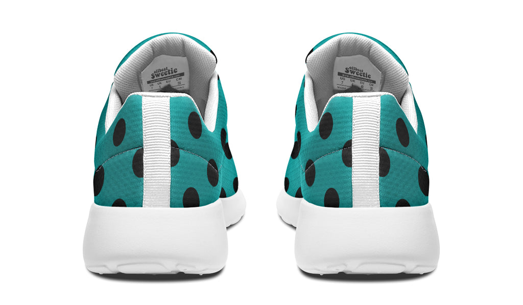 Penny Royal Teal Polka Dot Sneakers