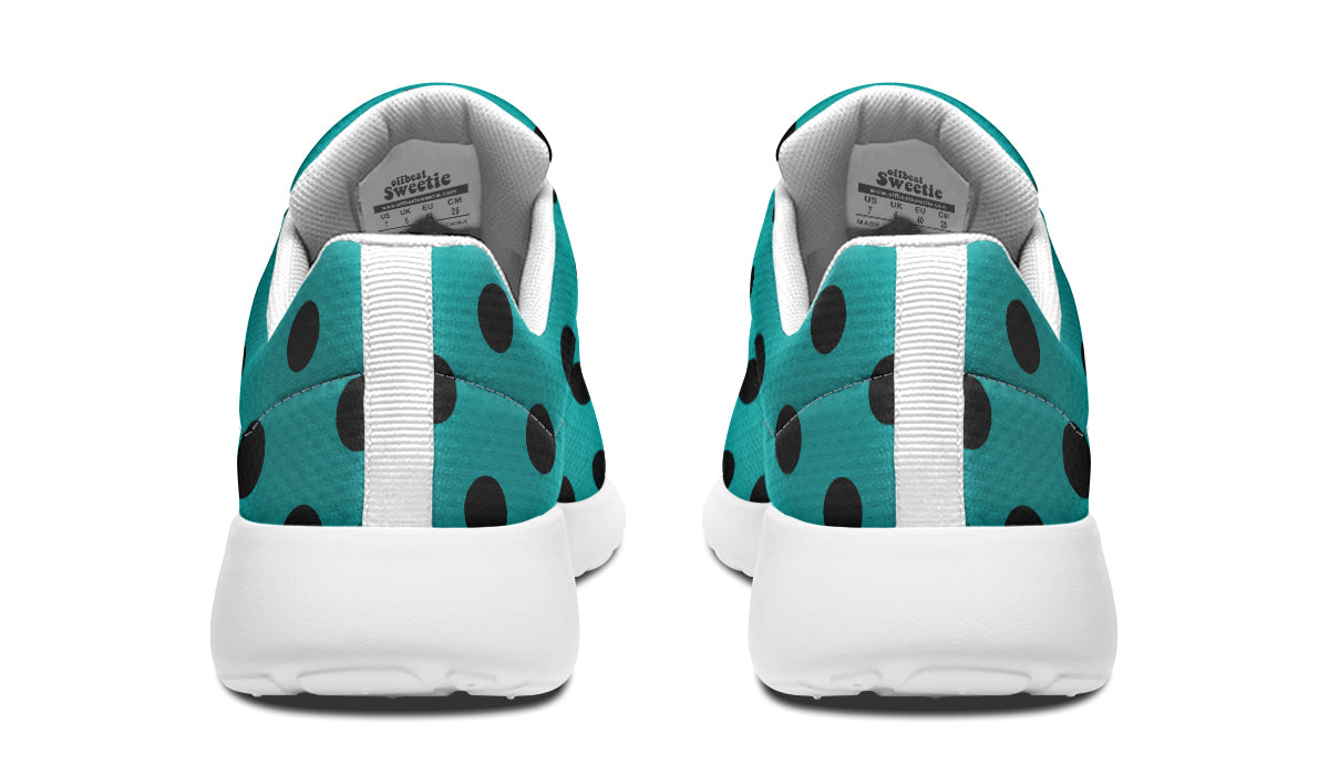 Penny Royal Teal Polka Dot Sneakers
