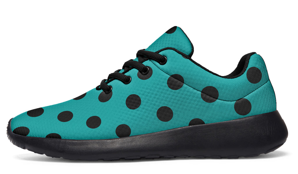 Penny Royal Teal Polka Dot Sneakers
