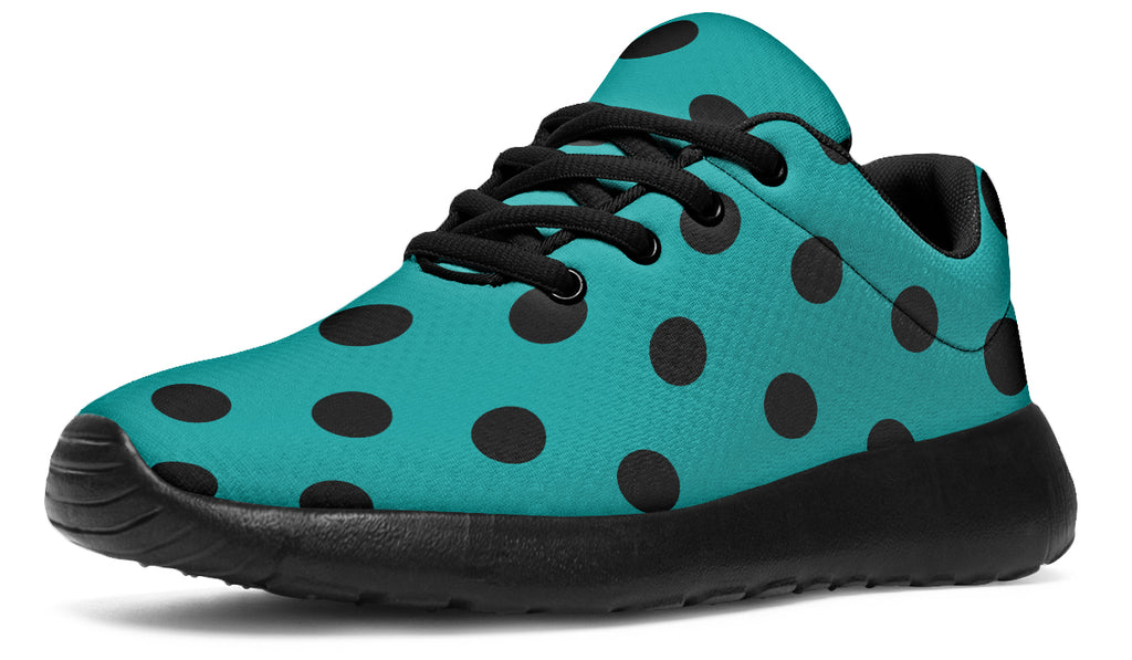 Penny Royal Teal Polka Dot Sneakers