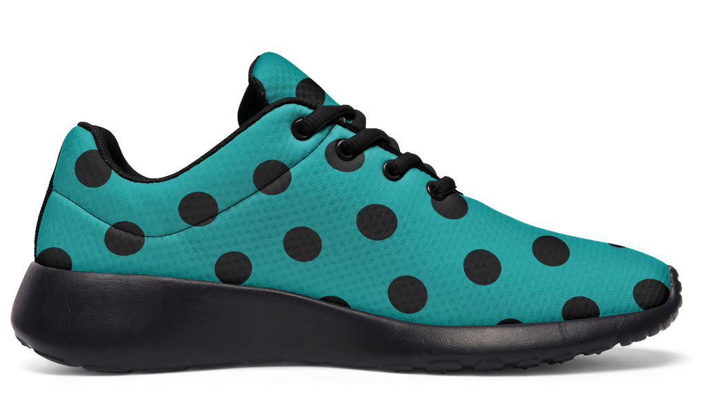 Penny Royal Teal Polka Dot Sneakers