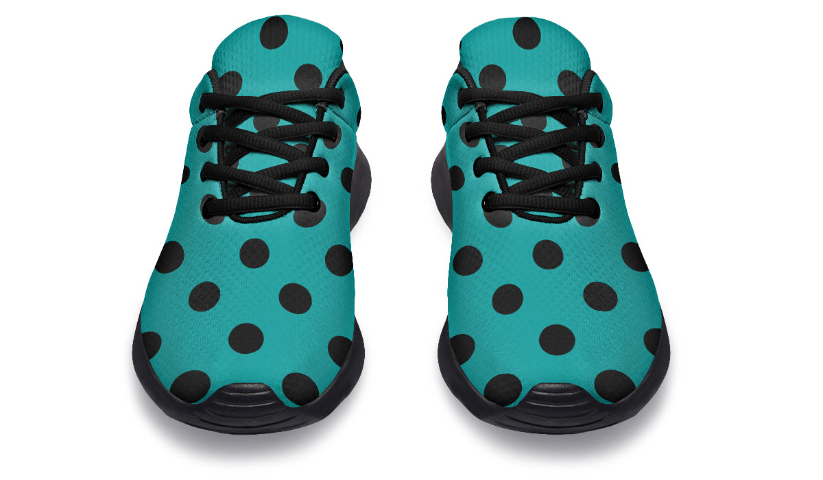 Penny Royal Teal Polka Dot Sneakers