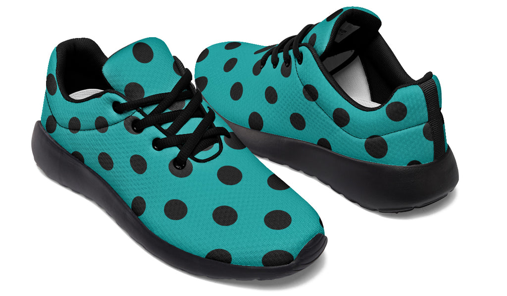 Penny Royal Teal Polka Dot Sneakers