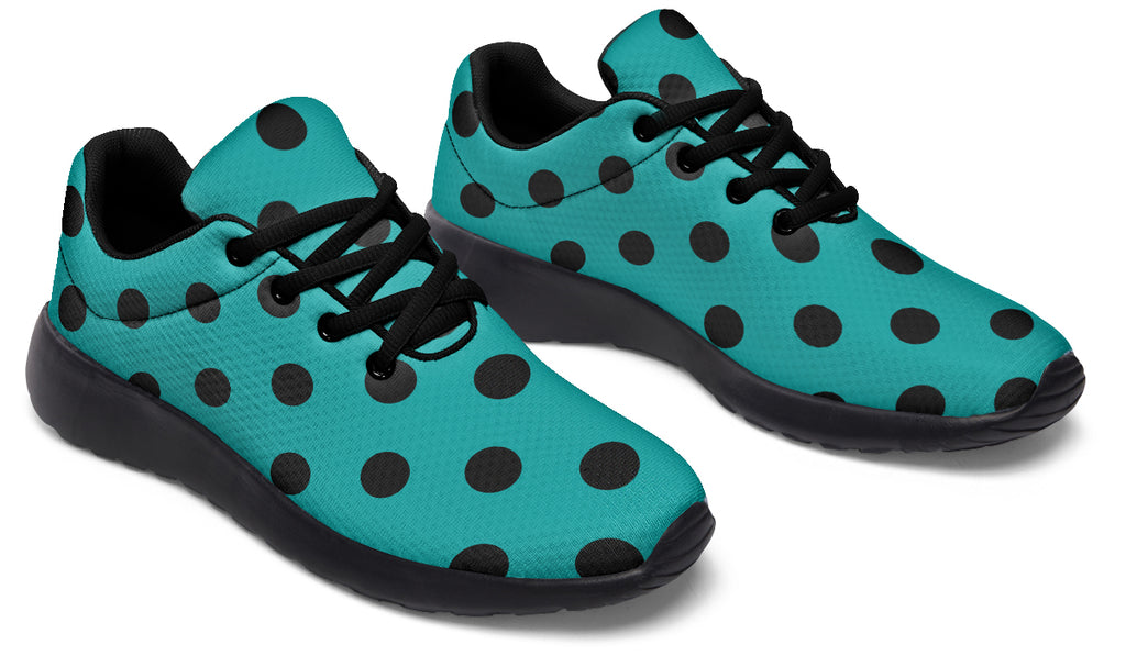 Penny Royal Teal Polka Dot Sneakers
