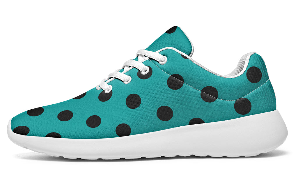Penny Royal Teal Polka Dot Sneakers