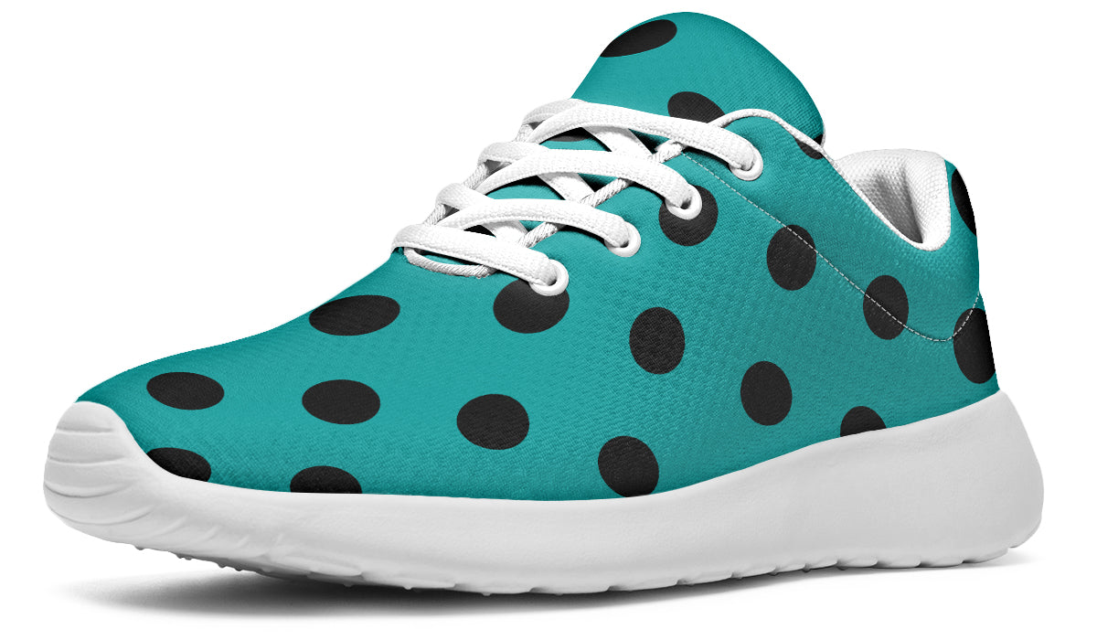 Penny Royal Teal Polka Dot Sneakers
