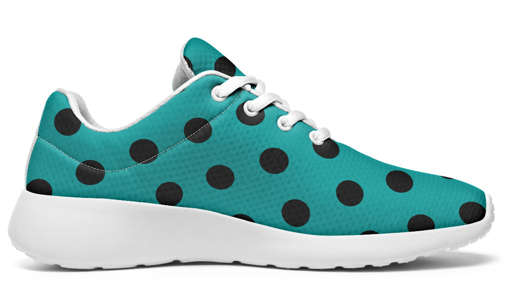 Penny Royal Teal Polka Dot Sneakers