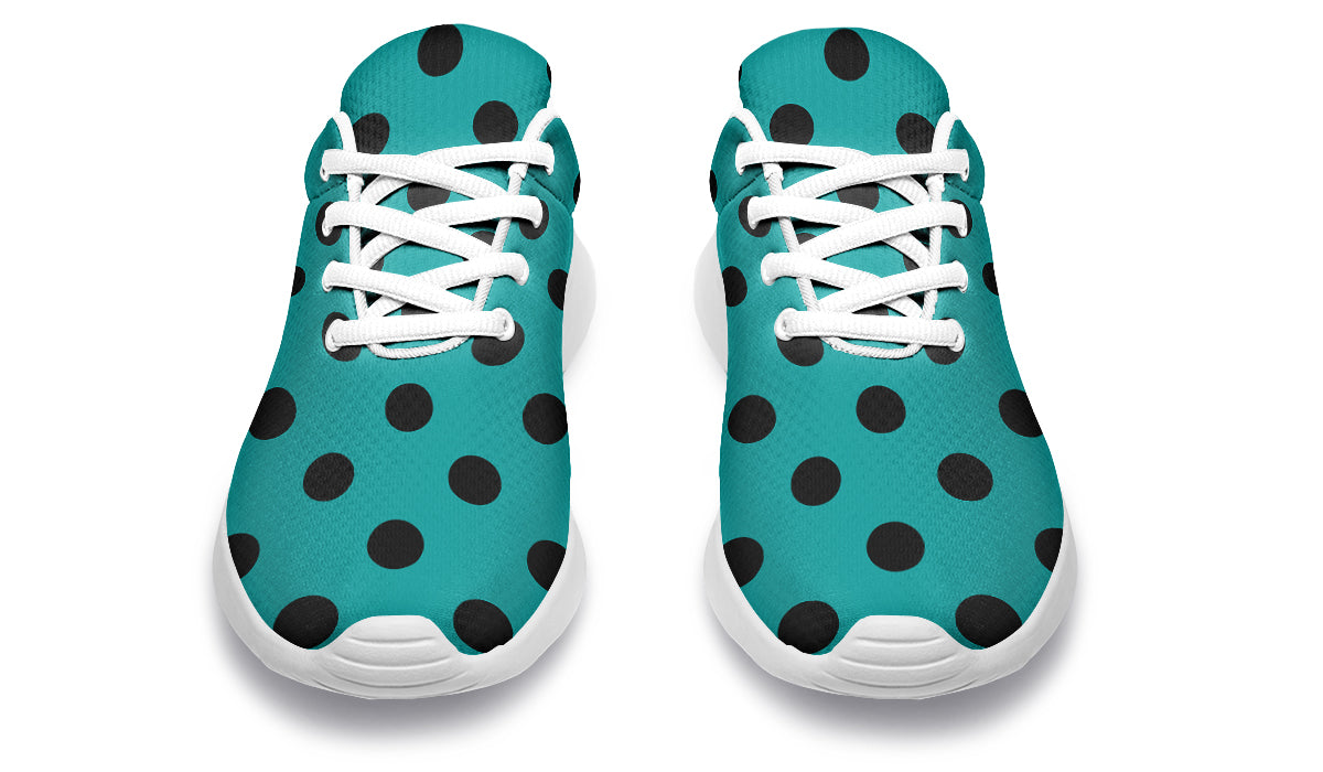 Penny Royal Teal Polka Dot Sneakers
