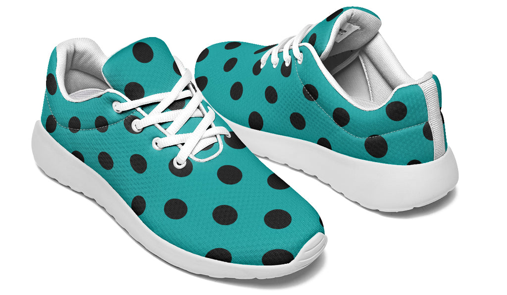 Penny Royal Teal Polka Dot Sneakers