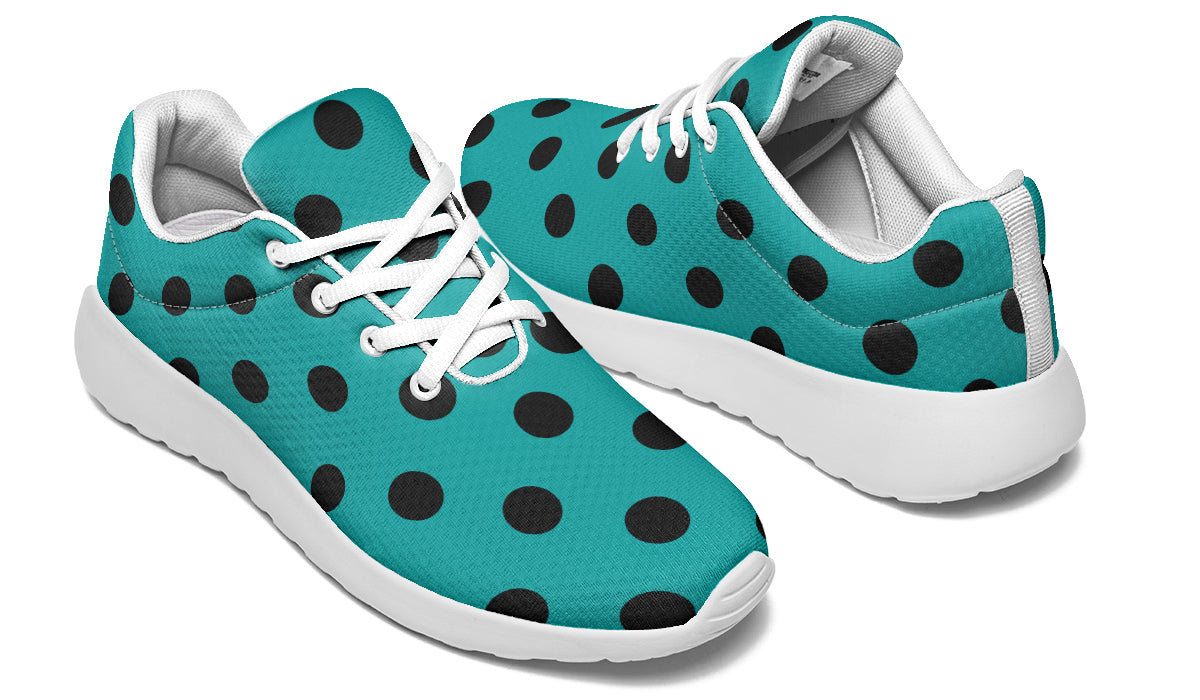 Penny Royal Teal Polka Dot Sneakers